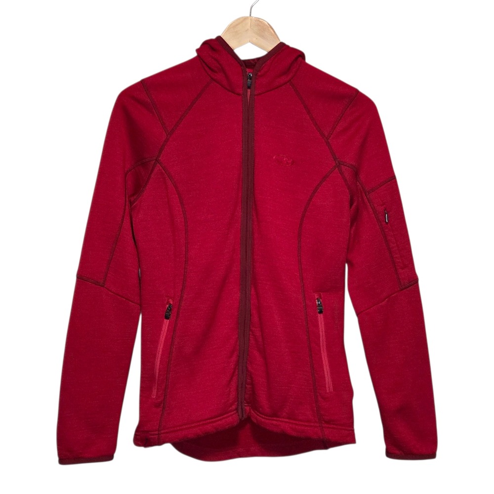Icebreaker Red Full-Zip Hoodie